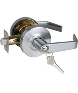 Commercial Keyed Entry Door Lever Handle Set with Satin Chrome 26D and - £22.93 GBP