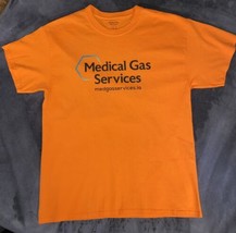 MEDICAL GAS SERVICES TAGLESS PROMO ADVERTISEMENT GRAPHIC SHIRT - £10.23 GBP