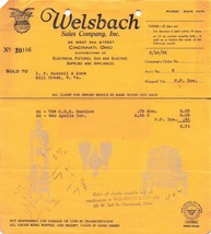 Cincinnati Ohio ~ Welsbach Company Gas &amp; Electric-West 3rd Street 1932 B... - £8.20 GBP
