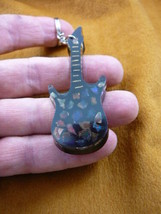 (KEY-28) Blue red Mexican Opals opal Guitar instument keychain keyring m... - £21.31 GBP