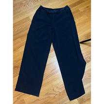 Lands&#39; End wide leg performance fabric active pants M inside waist pull ... - $24.07