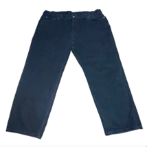 Levi&#39;s 550 Regular Fit Jeans Black Denim Straight Leg Men’s Size 48 X 29... - $17.99