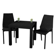 LeisureMod Kent Mid-Century Modern Weave Design 3-Piece Outdoor Dining S... - $4,876.13 MXN+
