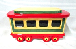 Colorful Pfaltzgraff Cookie Jar Train Car in Original Box Dated 2000 Nev... - $14.95