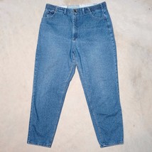 Vintage 90s Lee High Rise Mom Made in USA Bareback Taper Jeans - Size 16 Medium - £18.34 GBP