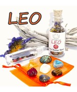 LEO Zodiac Gift Set of Roller Bottle + Crystals + Incense ~ Astrology Wicca - £32.85 GBP