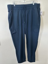 Old Navy Stretchtech Dry Quick Blue Cargo Joggers Size XL - £21.63 GBP