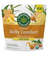 Traditional Medicinals, Organic Belly Comfort Lozenges Lemon Ginger, Rel... - $20.99