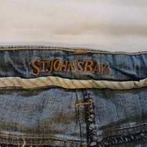 St. John's Bay High-Rise Bootcut-Leg Women's Size 16 Cotton Denim Blue Jeans image 5