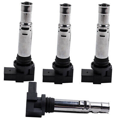 4pcs Spark Ignition Coil for VW Beetle Caddy Jetta Golf Audi A3 Seat Skoda