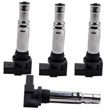 4pcs Spark Ignition Coil for VW Beetle Caddy Jetta Golf Audi A3 Seat Skoda - £36.12 GBP