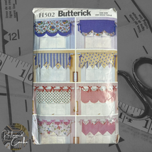 Butterick H502 Easy Reversible Window Valances Pattern One Size Vintage Uncut - $10.00