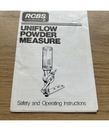 RCBS UNIFLOW POWDER MEASURE INSTRUCTIONAL MANUAL - €6,62 EUR