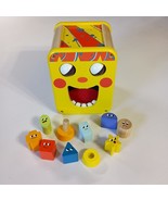 Wooden Shape Sorter Cube Colorful 11 Piece Set Educational Learning Toy - $359.14 MXN