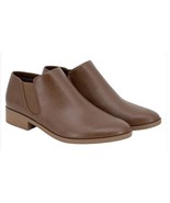 Kensie Womens Boots Brown Chelsea Ankle Padded Footbed Side Zipper Light... - $74.36 CAD