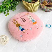 [Sugar Rabbit - Round Pink02] Blanket Pillow Cushion / Travel Pillow Blanket ... - £29.74 GBP