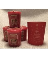 Yankee Candle Sparkling Cinnamon (4) 1.75oz Gift Set with Starburst Votive - £14.69 GBP