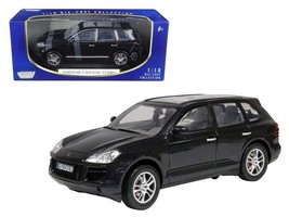 2008 Porsche Cayenne Turbo Metallic Black 1/18 Diecast Model Car by Motormax - £50.02 GBP