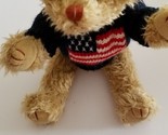 TY, MOVEABLE ARMS &amp; LEGS,  AMERICAN SWEATER, STUFFED BEAR - £11.95 GBP