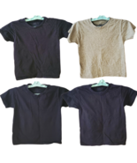 Fruit of the Loom Boys Medium T-Shirts Lot of 4 Tagless Cotton Black Gra... - $9.99