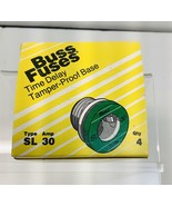 4 piece Cooper Industries Bussmann Time delay, Tamper-Proof Fuse SL-30 Amp - $10.10