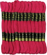 Anchor Threads Stranded Cotton Thread Cross Stitch Hand Embroidery Floss Magenta - £10.03 GBP