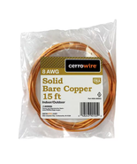 15 Ft. 8-Gauge Solid SD Bare Copper Grounding Wire - $24.74