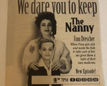 The Nanny Tv Series Print Ad Vintage Fran Drescher TPA5 - £4.66 GBP