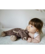 Highland cow plush toy Scottish coo newborn crib pillow Unisex crochet b... - $70.00