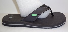 Sanuk Size 13 BEER COZY Yoga Mat Flip Flops Thongs Sandals New Mens Shoes - £61.85 GBP