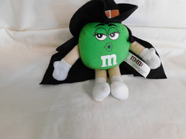 M Ms Ms Green Witch With Cape Plush  Stuffed toy  7 Inches Tall 2008 - £4.63 GBP