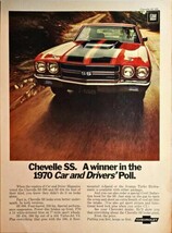 1970 CHEVELLE SS 396 RED - GM - Four-barrel - 4 speed Turbo Vintage Prin... - $11.97