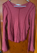 Altar&#39;D State Womens Girls Long Sleeve Shirt: Burgundy/Red, New Wth Tags SIZE XL - £19.38 GBP