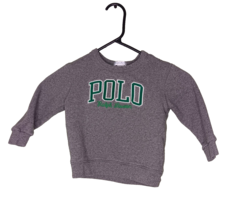 Polo Ralph Lauren Baby Boys 24 Months Gray Green Logo Long Sleeve Sweatshirt - £11.79 GBP