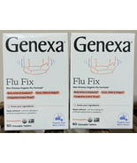 2 PACK Genexa Homeopathic Flu Fix Organic Formula Non-Drowsy 60 Chewable... - $362.91 MXN