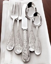 Japanese Bird Audubon by Ricci Stainless Steel Flatware Set 12 Service 60 pc New - £853.95 GBP