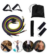 Home Workout Resistance 11pc  Band Set  Fitness Home Gym Equipment - $302.15 MXN