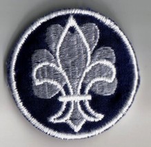 Girl Guides Scouts Patch Blue Grey From GG Headquarters In Sweden - $1.44
