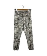 Victorias Secret Leggings Womens 12 Cloud Crossover Snake Ankle Pants Gray - $37.89 CAD