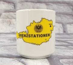 Austria Map Coffee Mug / Tea Cup OAMTC Austrian Car Club Grenzstationen Vienna  - £10.27 GBP
