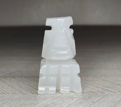 Vintage Aztec Carved Onyx Stone Replacement Chess Piece White Pawn (e) - $13.99