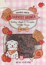 Trader Joe’s Harvest Brunch Turkey, Apple &amp; Pumpkin Waffle Recipe Dog Tr... - $147.71 MXN