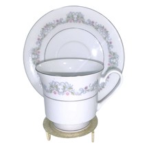 Crown Ming Windsor Fine China Cup Saucer Jian Shiang Coffee Tea White Blue Pink - £7.09 GBP