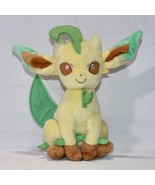 2016 TOMY Pokemon Eevee Series of Evolution Plush Leafeon 8&quot; Green Yello... - €12,62 EUR