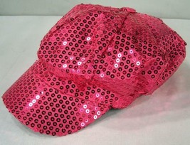 1 girls HOT PINK SEQUIN WOMEN BALL CAP new ladies fashion headwear flash... - $6.64