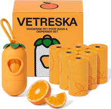 Dog Poop Bags Dispenser with Citrus Scented Waste Bags, Leak Proof, Extra Thick  - £10.71 GBP