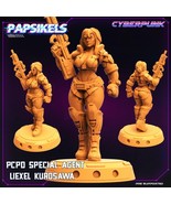 3D Printed Papsikels Cyberpunk Sci-Fi Pcpd Special Agent Liexel Kurosawa... - $10.97 CAD+