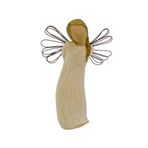 Willow Tree Thank You Demdaco Susan Lordi Figurine Angel Flowers 2002 - £11.75 GBP