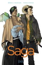 Saga, Vol. 1 [Paperback] Vaughan, Brian K and Staples, Fiona - $10.88