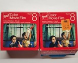 GAF Super 8 Movie Film Exp Sept 1972 Lot of 2 One Unopened &amp; One Open Box - $29.69